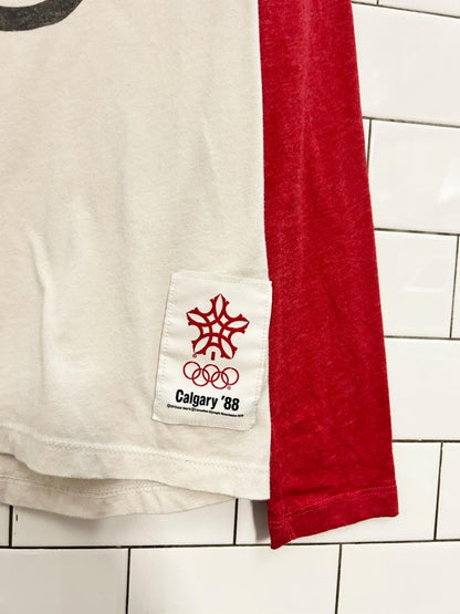 calgary 88" olympics baseball tee - olympic museum collection - good market thrift store
