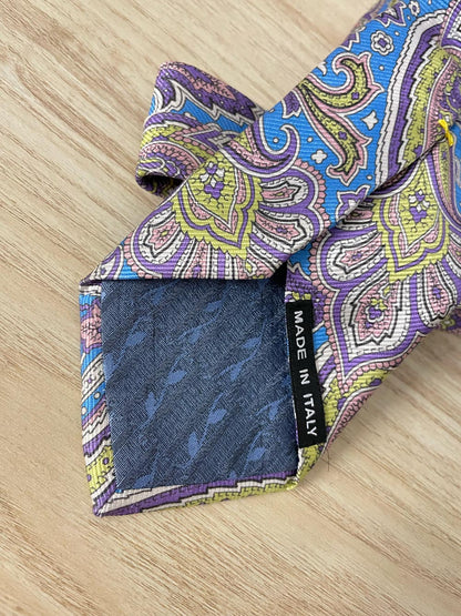 sarar italy silk paisley tie