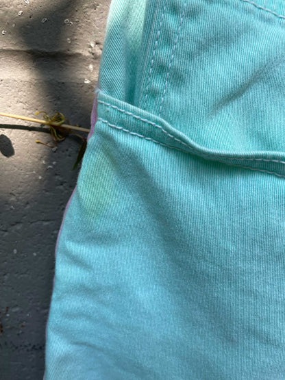 american apparel 90s colour block short