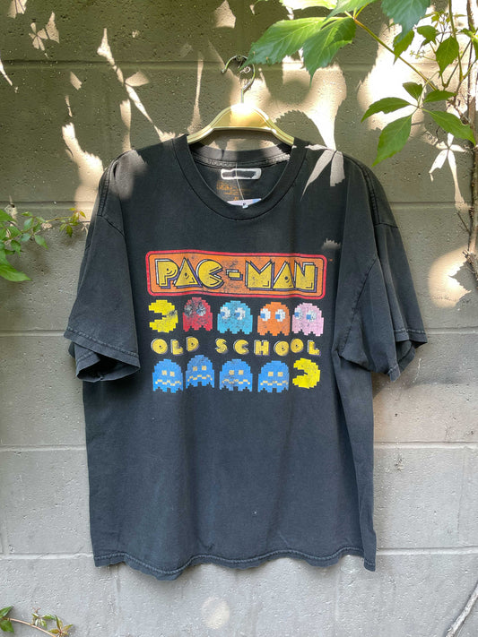 namco pac-man distressed graphic tee