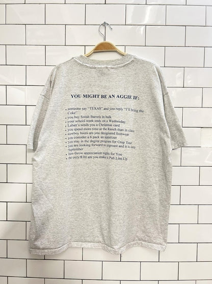 vintage 90s oac aggies graphic tee - good market thrift store