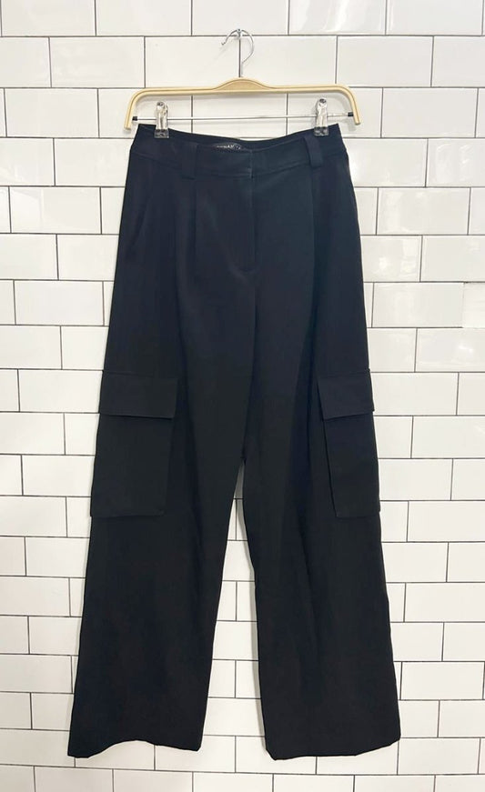 dynamite pleated wide leg cargo trouser - good market thrift store
