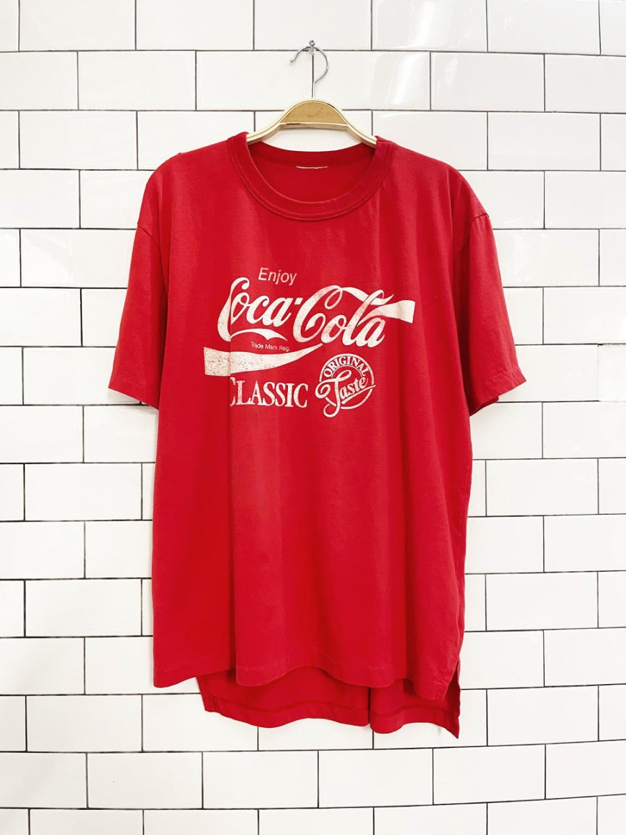 vintage 80s coca - cola graphic tee - good market thrift store