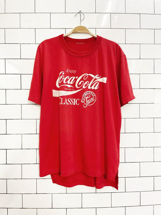 vintage 80s coca - cola graphic tee - good market thrift store