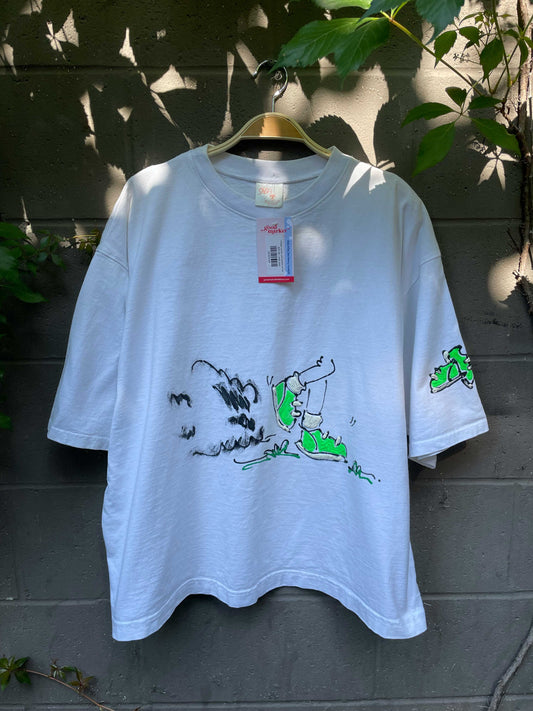 vintage runners puff graphic art tee