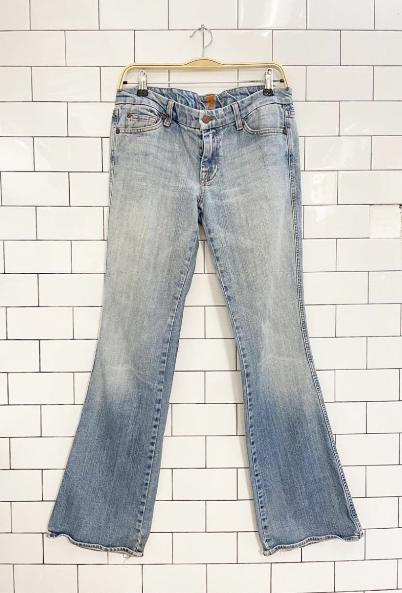y2k 7 for all mankind A pocket low rise flare leg jeans - good market thrift store
