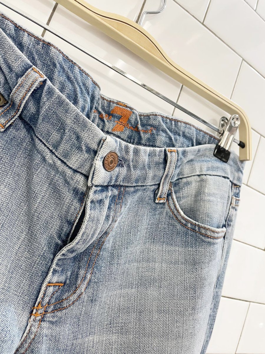 y2k 7 for all mankind A pocket low rise flare leg jeans - good market thrift store
