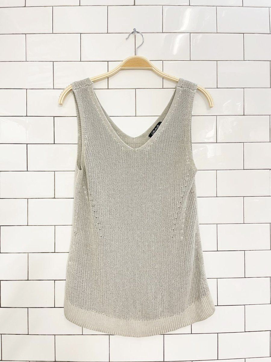 charlie b loose knit tank - good market thrift store