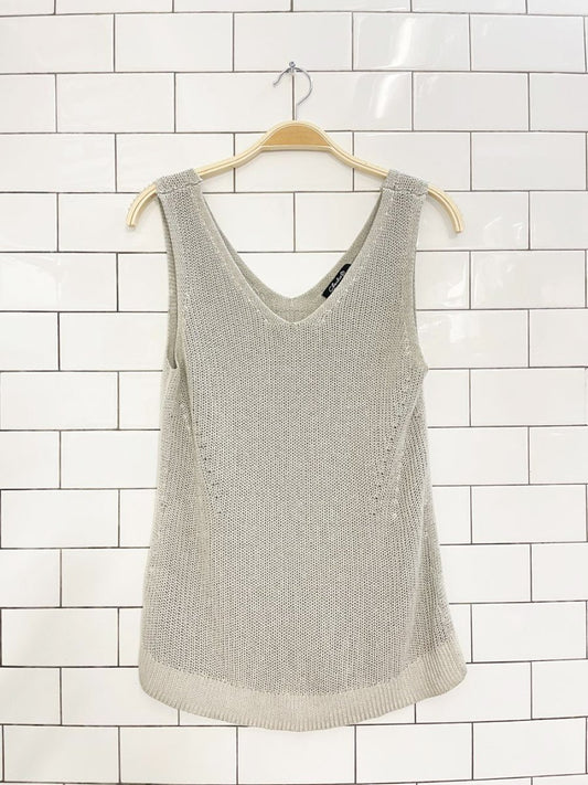 charlie b loose knit tank - good market thrift store