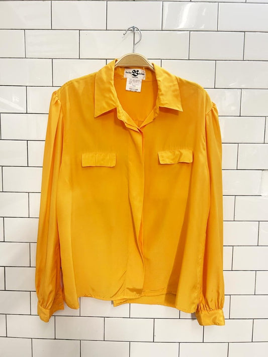 vintage 80s the bay satin shirt - good market thrift store