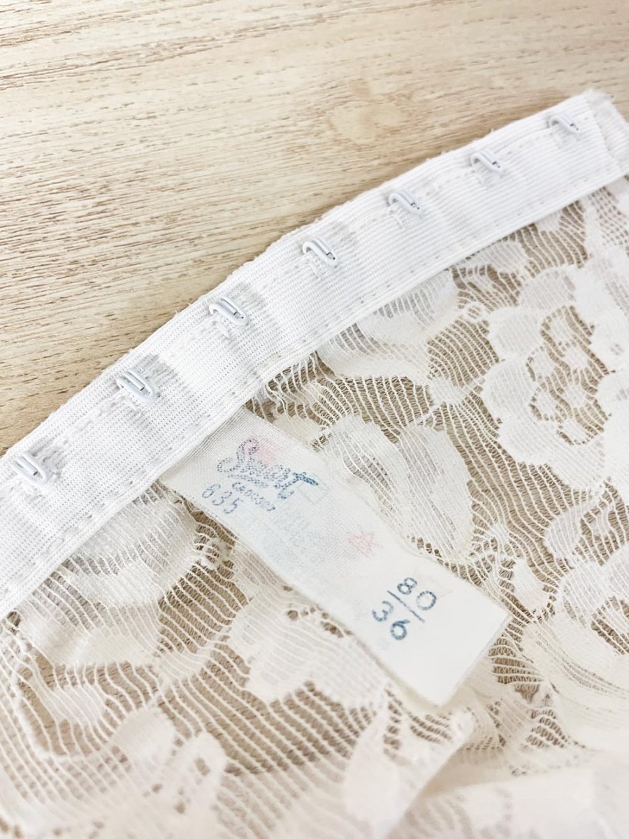 vintage 80s smart lace bralette - good market thrift store