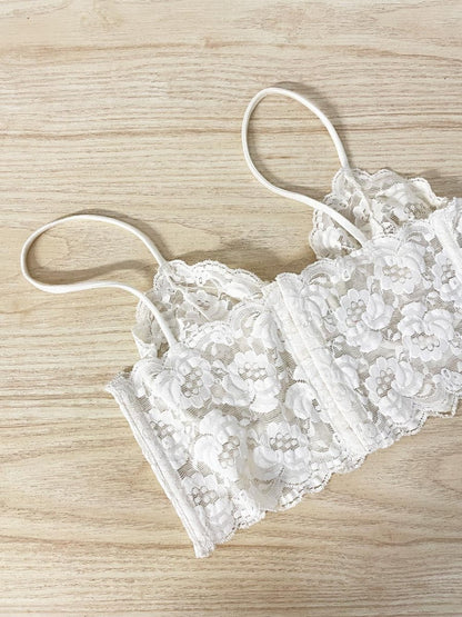 vintage 80s smart lace bralette - good market thrift store