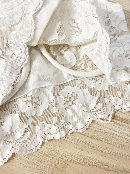 vintage 80s smart lace bralette - good market thrift store