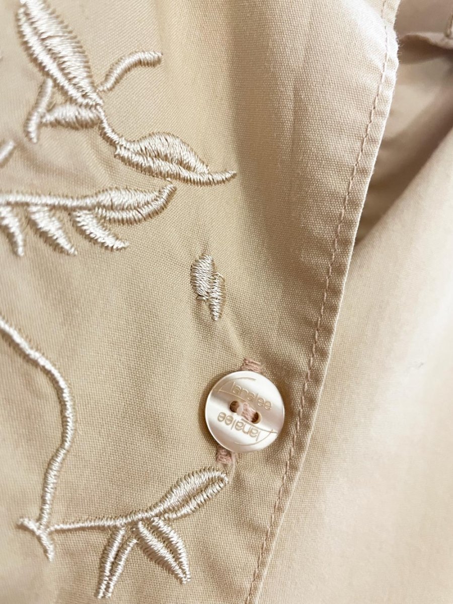 vintage 00s lana lee embroidered shirt - good market thrift store