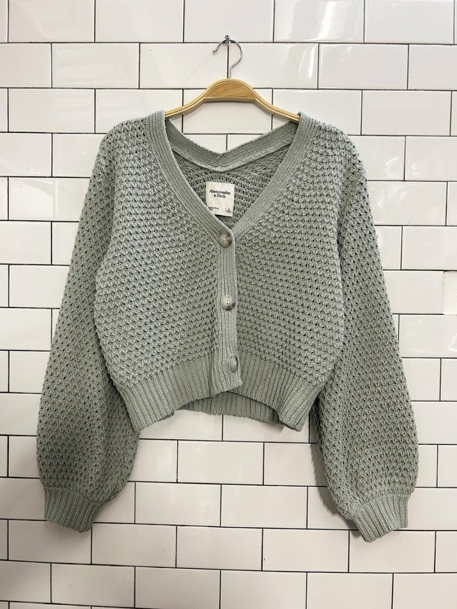 abercrombie & fitch oversized loose knit cardigan - good market thrift store