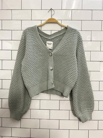 abercrombie & fitch oversized loose knit cardigan - good market thrift store