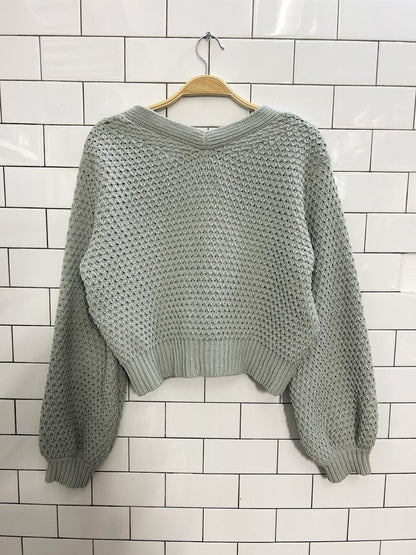 abercrombie & fitch oversized loose knit cardigan - good market thrift store