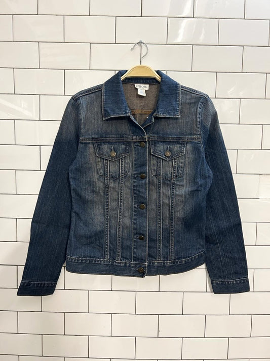 vintage 00s cherokee faded denim jacket - good market thrift store