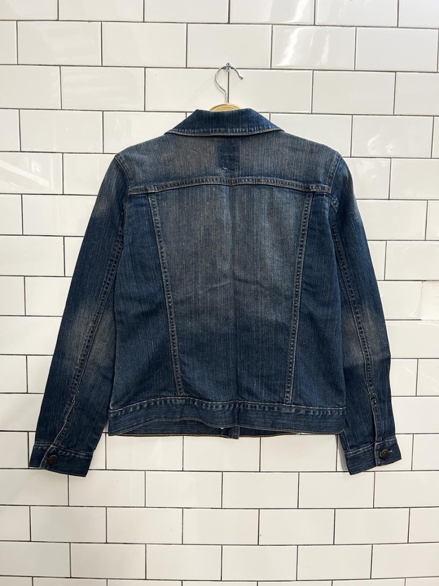 vintage 00s cherokee faded denim jacket - good market thrift store