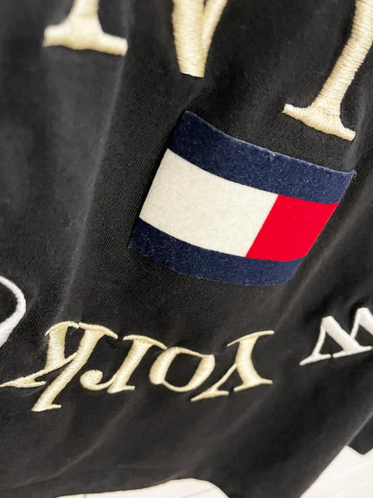 tommy hilfiger NYC super crop embroidered tee - good market thrift store