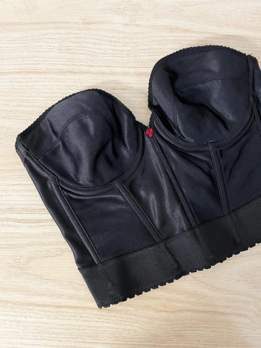 vintage petticoat place satin bustier | union made - good market thrift store