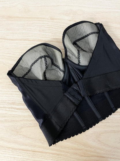 vintage petticoat place satin bustier | union made - good market thrift store