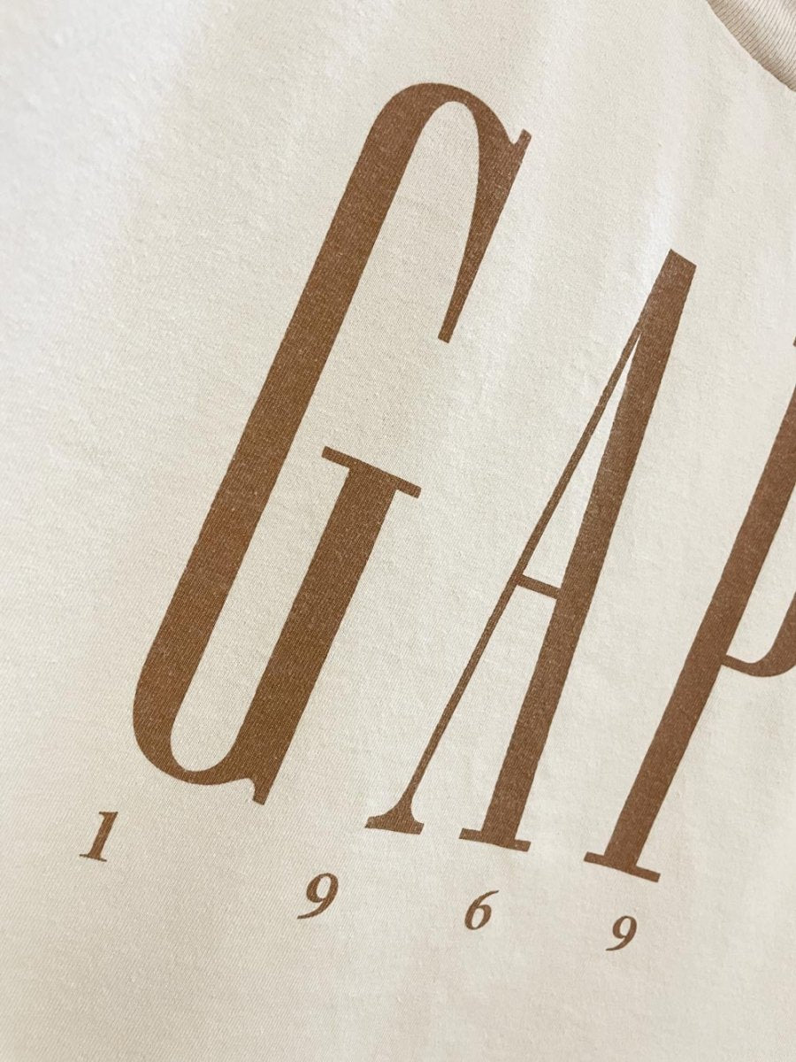 gap logo boxy jersey tee - good market thrift store