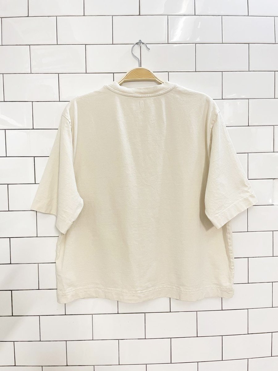 gap logo boxy jersey tee - good market thrift store