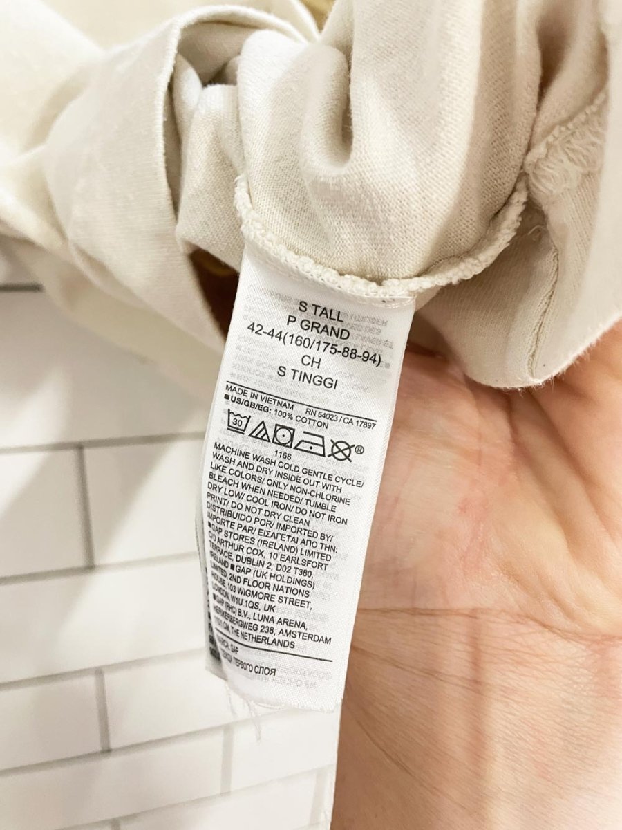 gap logo boxy jersey tee - good market thrift store