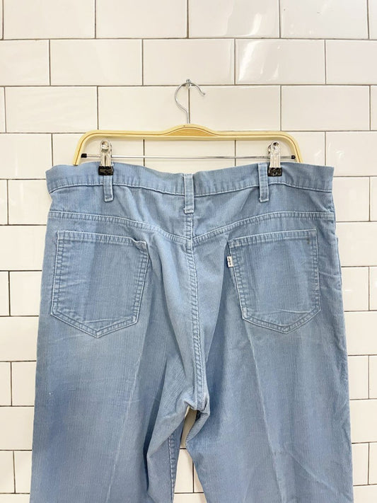 vintage 70s levi's white tab corduroy pants - good market thrift store