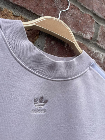 adidas embossed logo cropped sweatshirt