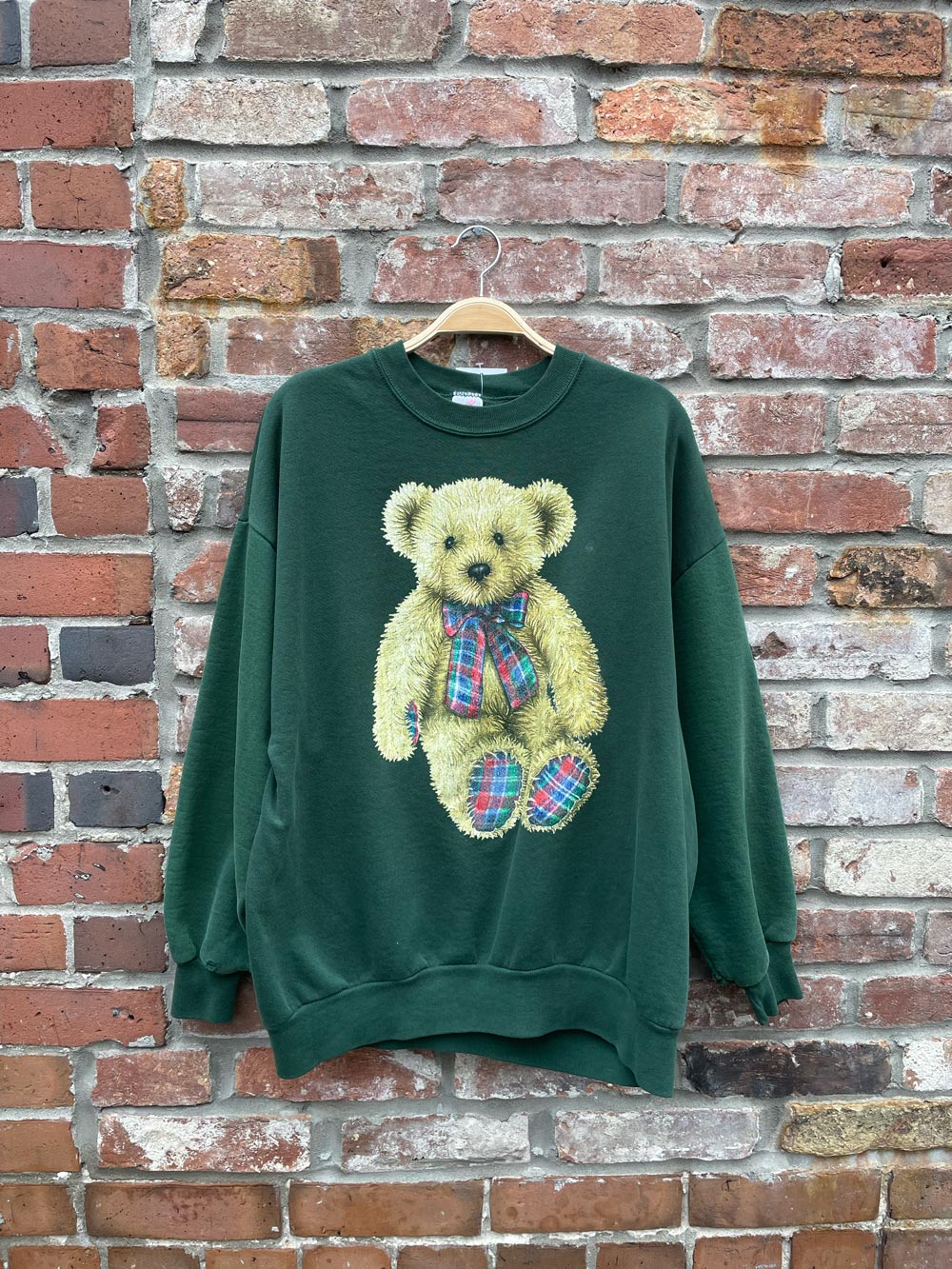 vintage 90s jerzees teddy crew