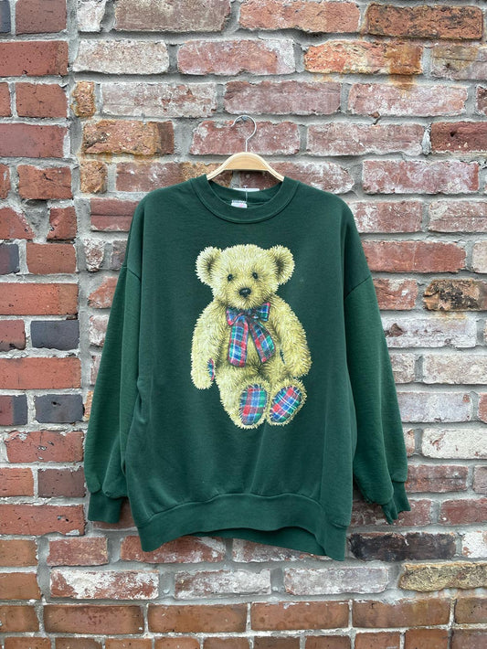 vintage 90s jerzees teddy crew