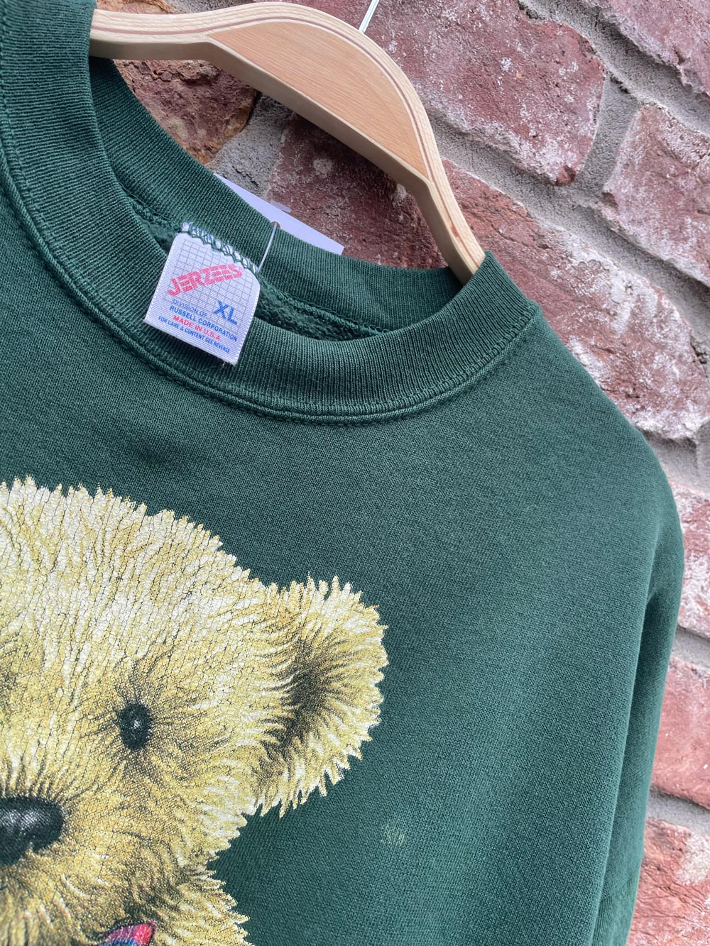 vintage 90s jerzees teddy crew