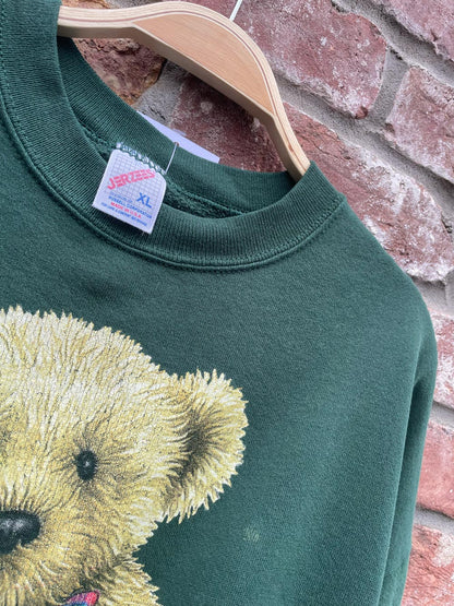 vintage 90s jerzees teddy crew