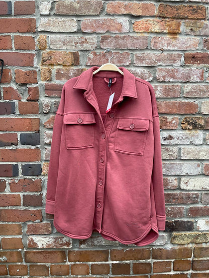 lazypants cozy fleece shirt jacket