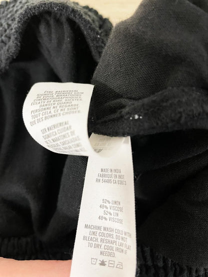 aerie linen - blend smocked waist wide leg pant - good market thrift store