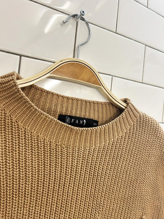 efan boxy oversized knit sweater vest - good market thrift store