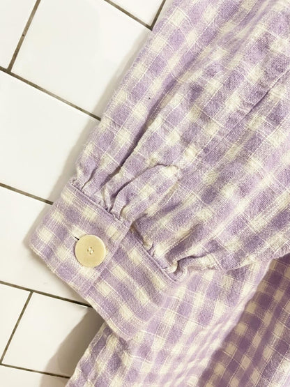 zara oversized big pocket plaid textured cotton shirt jacket - good market thrift store