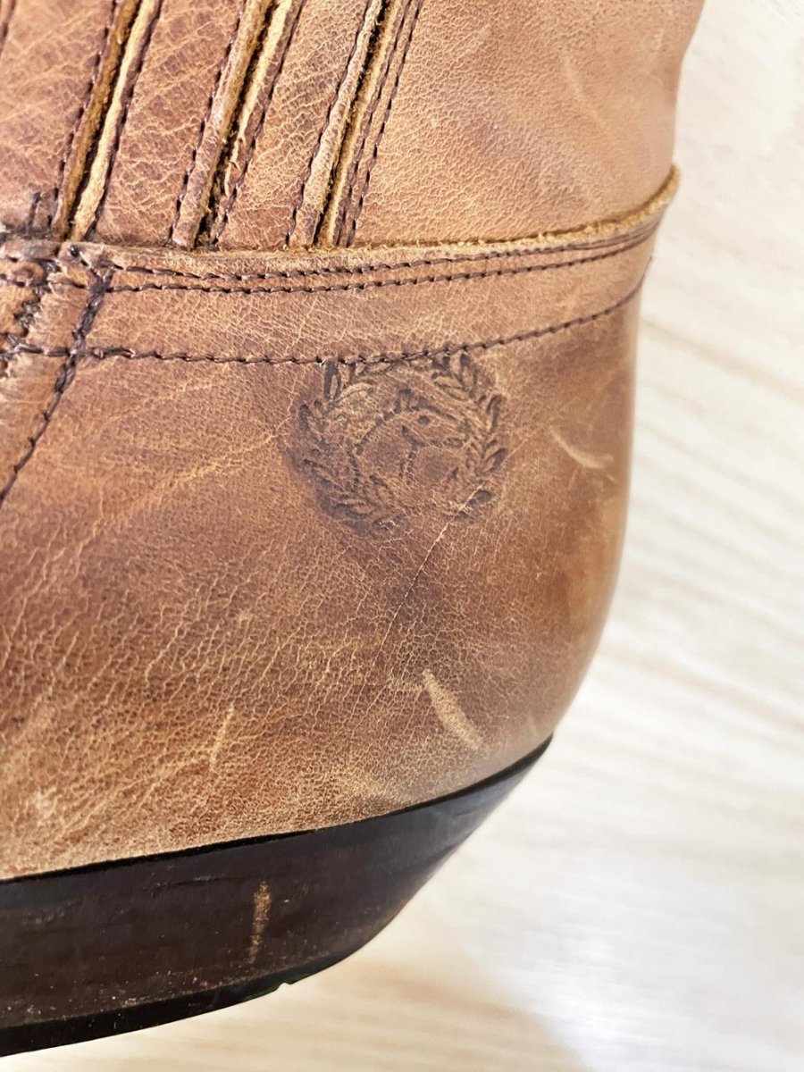 vintage 90s aldo western short leather boot - good market thrift store