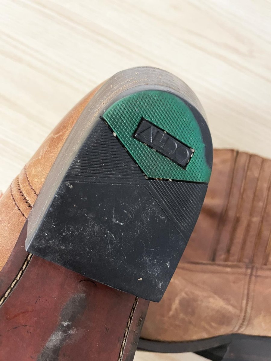 vintage 90s aldo western short leather boot - good market thrift store