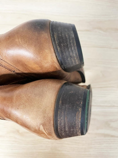 vintage 90s aldo western short leather boot - good market thrift store