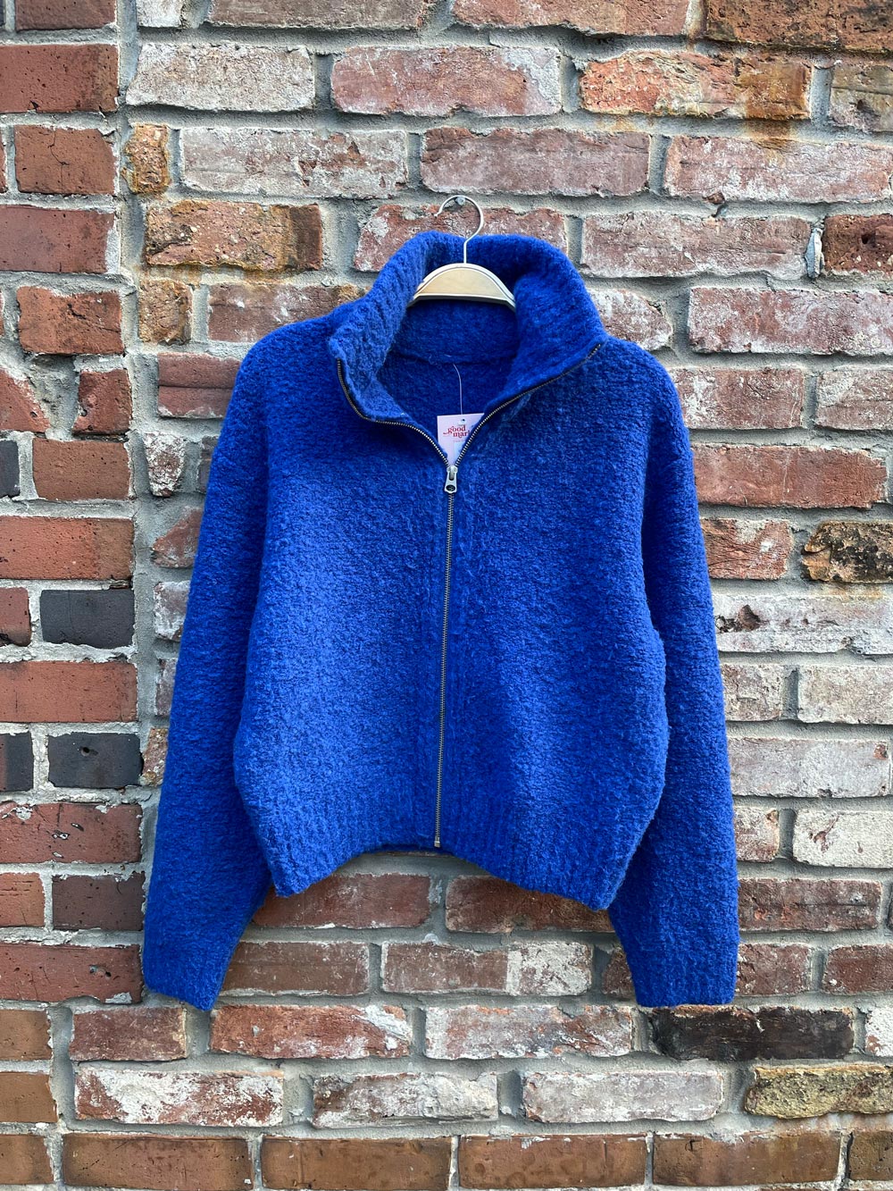 wilfred free marilyn alpaca-wool blend full zip sweater