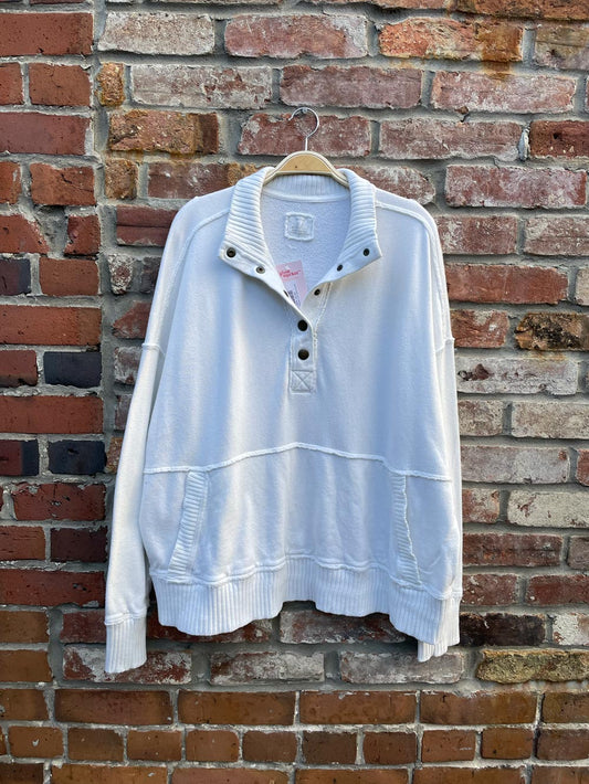 aerie oh snap button oversized henley