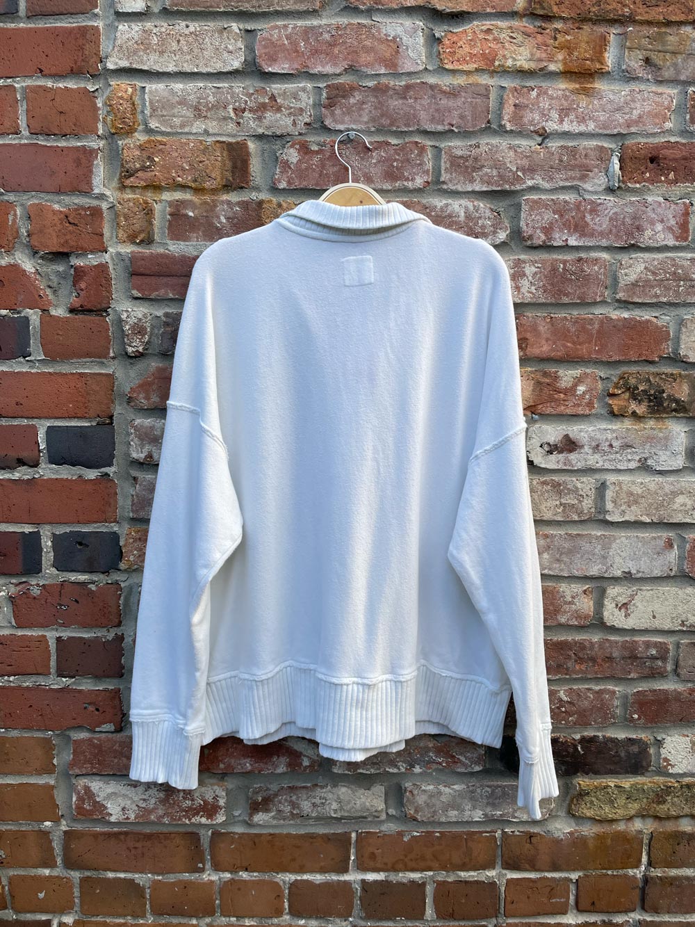 aerie oh snap button oversized henley