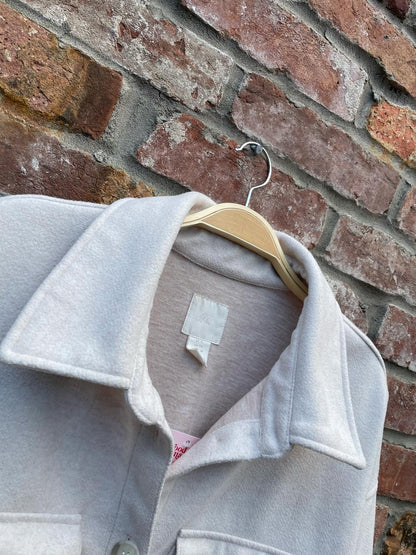 h&m felted shirt jacket