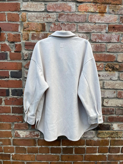 h&m felted shirt jacket