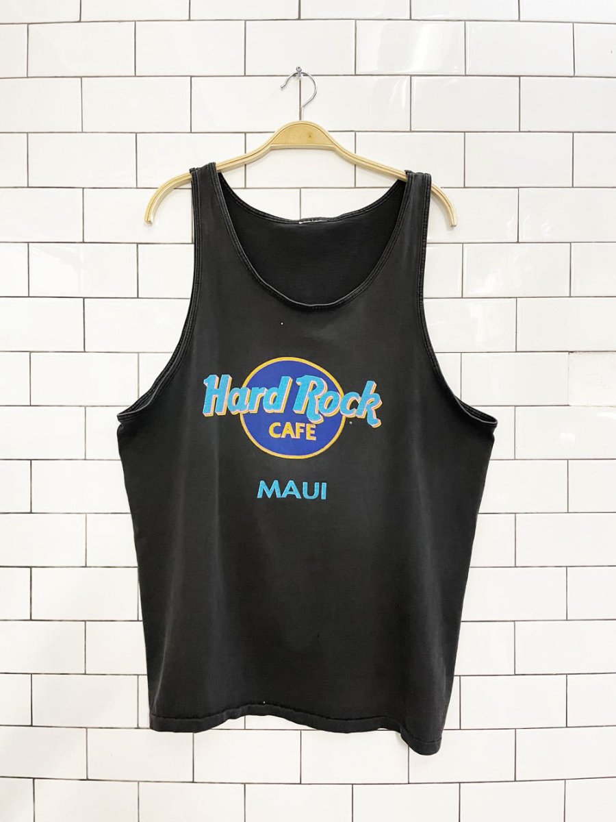 vintage 90s hard rock cafe maui tank top - good market thrift store