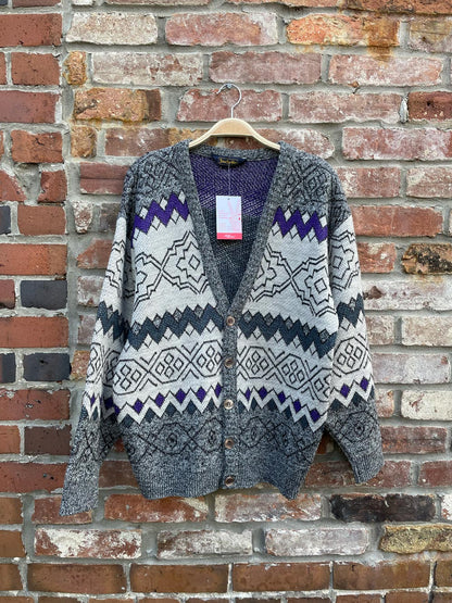 vintage serge saint yves knit grandpa cardigan