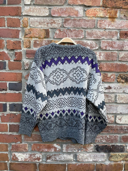 vintage serge saint yves knit grandpa cardigan